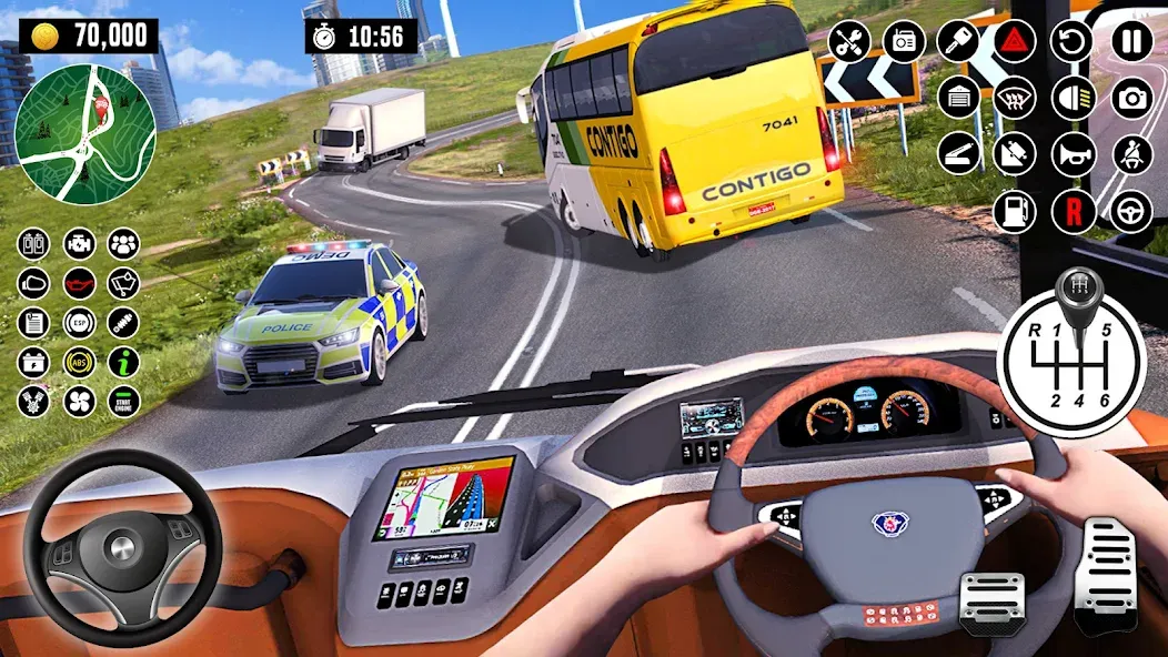 Bus Driving School : Bus Games  [МОД Unlocked] Screenshot 4