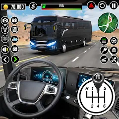 Скачать взлом Bus Driving School : Bus Games  [МОД Unlocked] - полная версия apk на Андроид