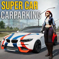 Взломанная Super car parking - Car games  [МОД Все открыто] - полная версия apk на Андроид