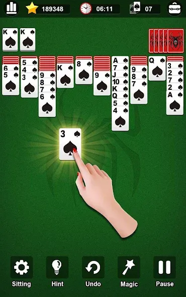 Spider Solitaire  [МОД Меню] Screenshot 1