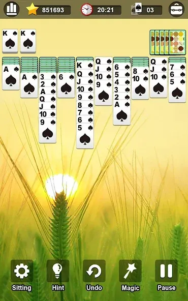 Spider Solitaire  [МОД Меню] Screenshot 3