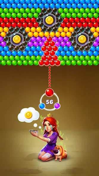 Bubble Shooter Kingdom  [МОД Меню] Screenshot 1