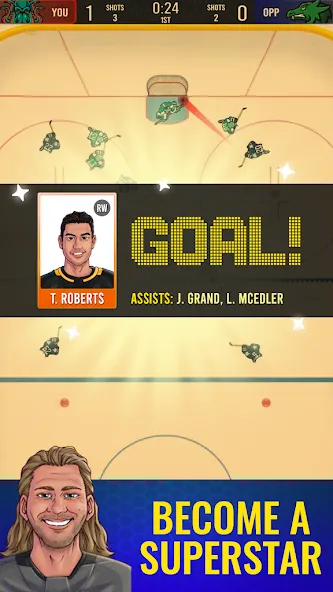 Superstar Hockey (уперстар Хоккей)  [МОД Много монет] Screenshot 3