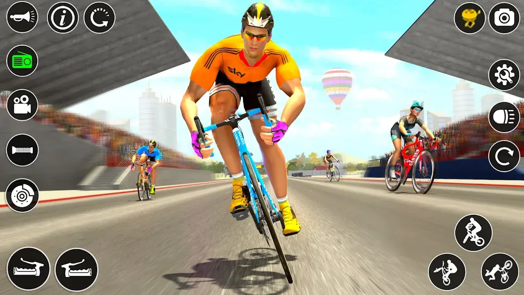 BMX Cycle Race 3d Cycle Games (гонка на велосипедах 3D игры на велосипеде)  [МОД Все открыто] Screenshot 2