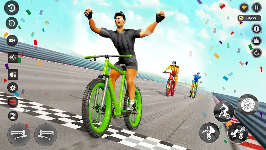 BMX Cycle Race 3d Cycle Games (гонка на велосипедах 3D игры на велосипеде)  [МОД Все открыто] Screenshot 3