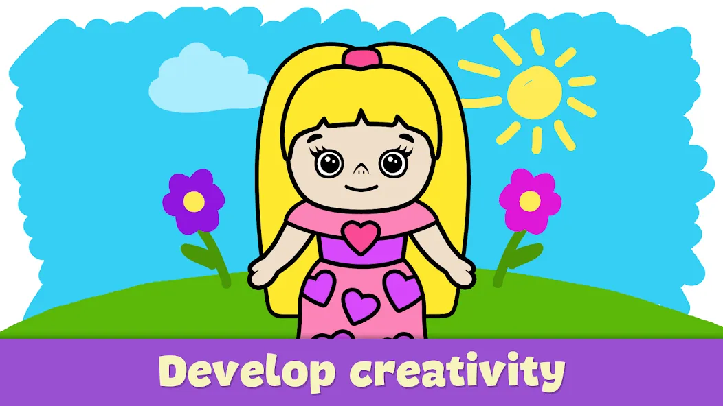 Coloring Book - Games for Kids  [МОД Бесконечные деньги] Screenshot 3