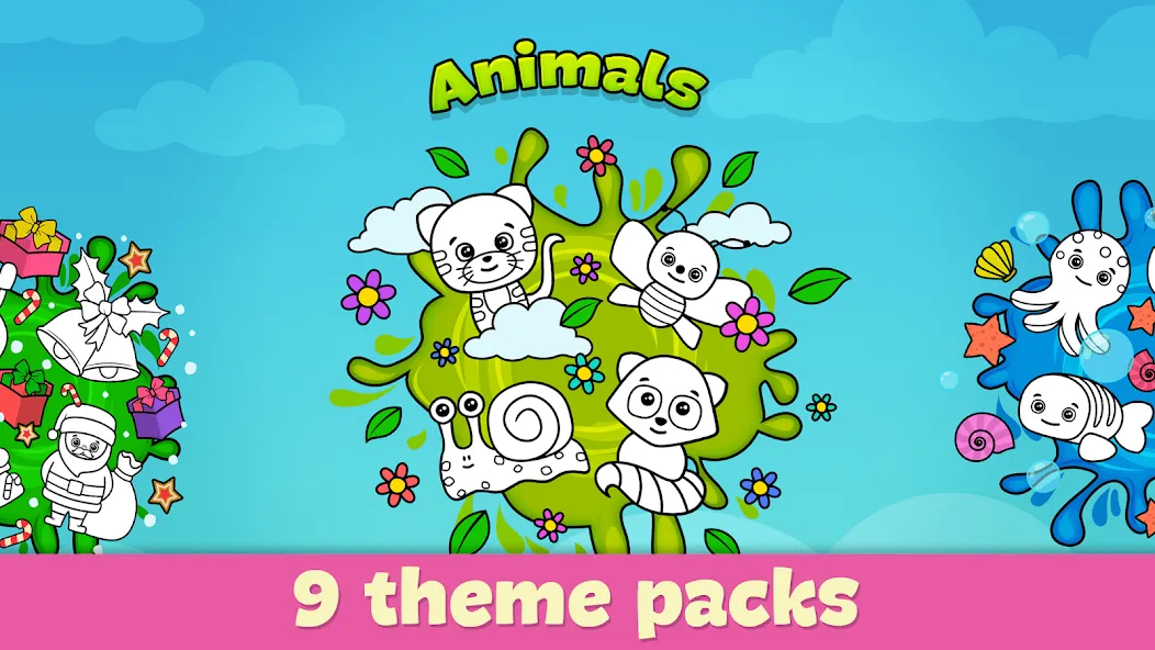 Coloring Book - Games for Kids  [МОД Бесконечные деньги] Screenshot 4