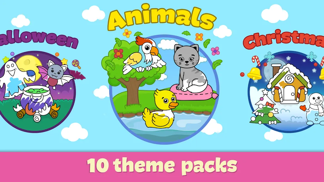 Kids Coloring & Drawing Games  [МОД Много денег] Screenshot 4