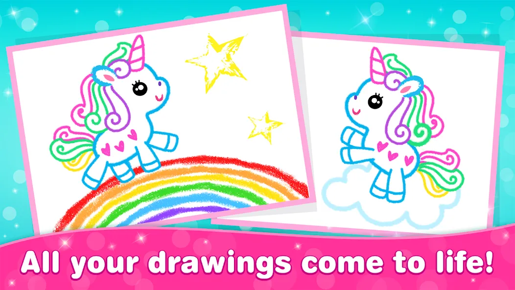 Bini Game Drawing for kids app (Бини)  [МОД Много монет] Screenshot 4