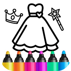 Скачать взлом Bini Game Drawing for kids app (Бини)  [МОД Много монет] - полная версия apk на Андроид