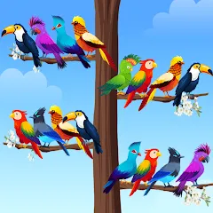 Скачать взломанную Bird Sort - Color Puzzle  [МОД Много монет] - стабильная версия apk на Андроид