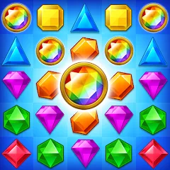 Скачать взломанную Jewel Match King  [МОД Все открыто] - последняя версия apk на Андроид