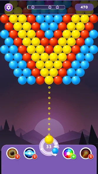 Bubble Shooter Rainbow  [МОД Menu] Screenshot 2