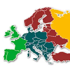 Взломанная Europe Map Quiz - European Cou  [МОД Все открыто] - полная версия apk на Андроид