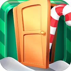 Взломанная Open 100 Doors - Christmas!  [МОД Бесконечные монеты] - стабильная версия apk на Андроид