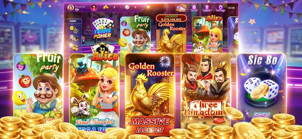 Happy Poker Slots (Хэппи Покер Слоты)  [МОД Бесконечные деньги] Screenshot 3