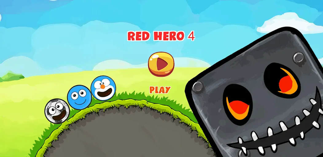 Red Hero 4 - red bounce ball 5  [МОД Unlocked] Screenshot 1