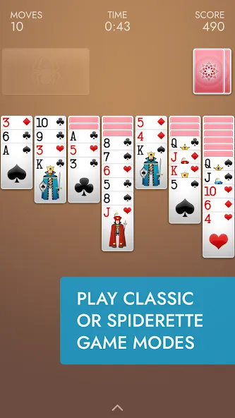 Spider Solitaire  [МОД Все открыто] Screenshot 5