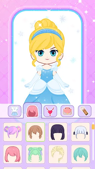 Doll Dress Up: Makeup Games (Долл Дресс Ап)  [МОД Бесконечные деньги] Screenshot 4