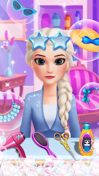 Hair Salon: Beauty Salon Game (Хэр Салон)  [МОД Все открыто] Screenshot 1