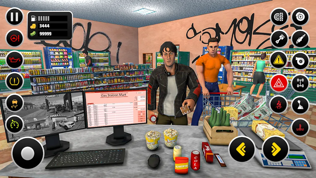 Gas Station Simulator Games  [МОД Много монет] Screenshot 5