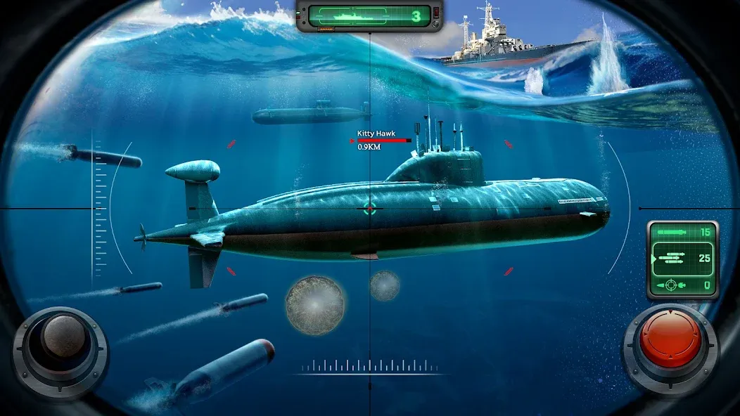 Sea War: Raid (Юбоат)  [МОД Unlimited Money] Screenshot 3