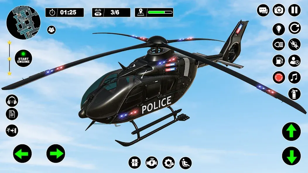 Police Helicopter Chase Game  [МОД Mega Pack] Screenshot 5