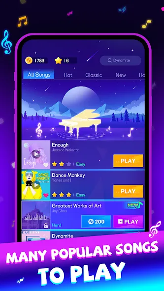 Beat Piano Dance:music game (Маджик Пиано Тайлз)  [МОД Много монет] Screenshot 5