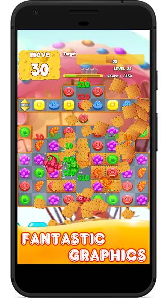 Candy 2024-Candy Match 3 Game (Кэнди 2023)  [МОД Много денег] Screenshot 5