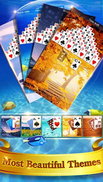 Pyramid Solitaire  [МОД Unlimited Money] Screenshot 4