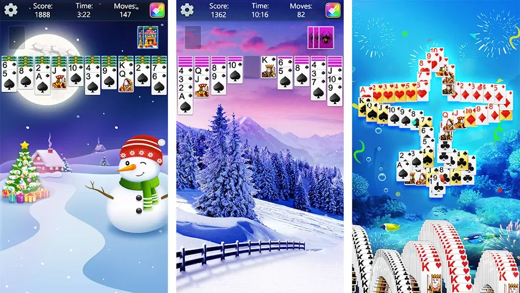 Spider Solitaire Fun (Спайдер Солитер Фан)  [МОД Бесконечные деньги] Screenshot 2
