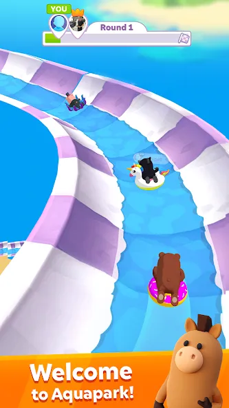 aquapark.io  [МОД Много монет] Screenshot 1