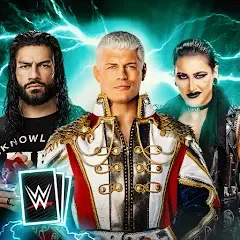 Взлом WWE SuperCard - Battle Cards (ВВЕ СуперКард)  [МОД Mega Pack] - последняя версия apk на Андроид