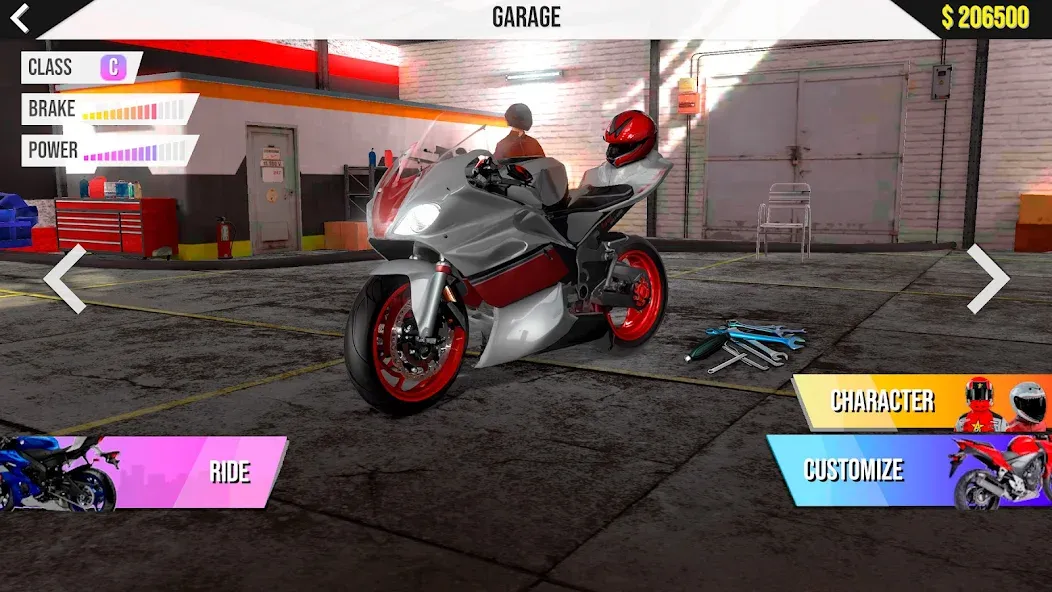 Motorcycle Real Simulator (Мотоцикл Реальный Симулятор)  [МОД Unlimited Money] Screenshot 1