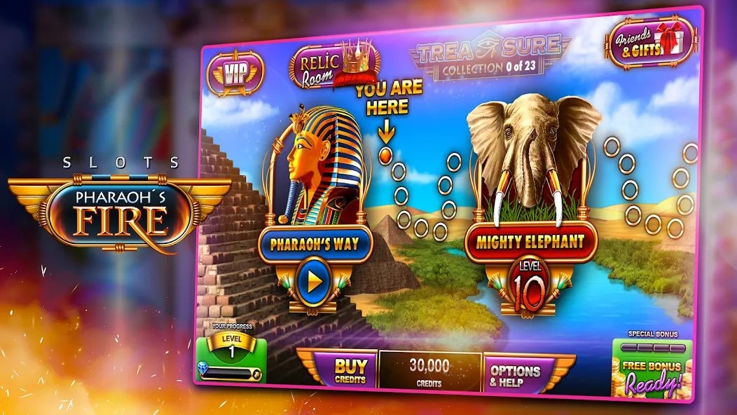 Slots - Pharaoh's Fire (Слоты)  [МОД Unlimited Money] Screenshot 1