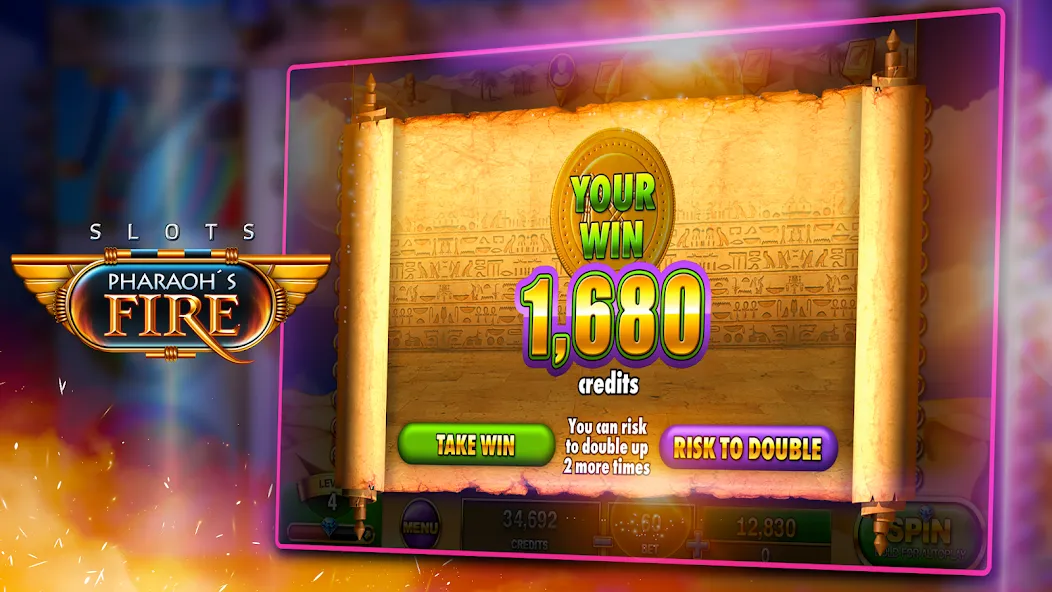 Slots - Pharaoh's Fire (Слоты)  [МОД Unlimited Money] Screenshot 4