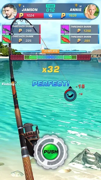 Fishing Rival 3D (Фишинг Ривал 3Д)  [МОД Бесконечные монеты] Screenshot 5