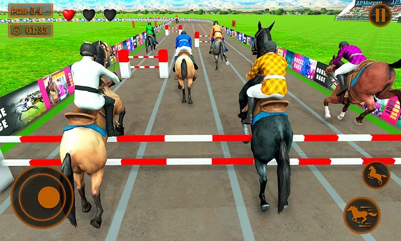 Mounted Horse Racing Games  [МОД Бесконечные монеты] Screenshot 1