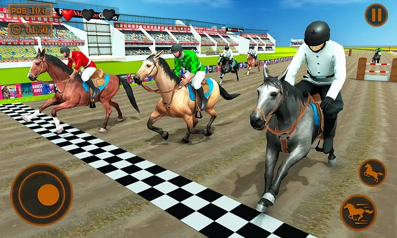 Mounted Horse Racing Games  [МОД Бесконечные монеты] Screenshot 2