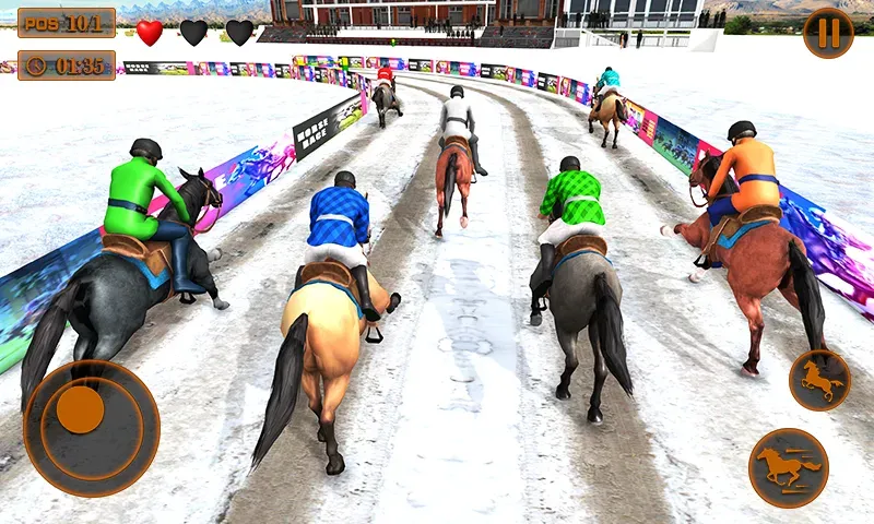 Mounted Horse Racing Games  [МОД Бесконечные монеты] Screenshot 3