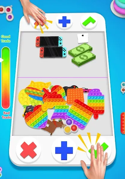 fidget trading: trade toys 3D (фиджет трейдинг)  [МОД Меню] Screenshot 1