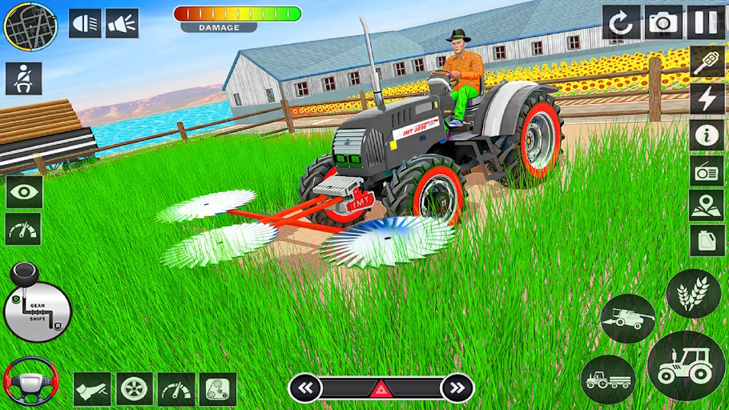 Big Tractor Farming Simulator (Биг Трактор Фарминг Симулятор)  [МОД Menu] Screenshot 4