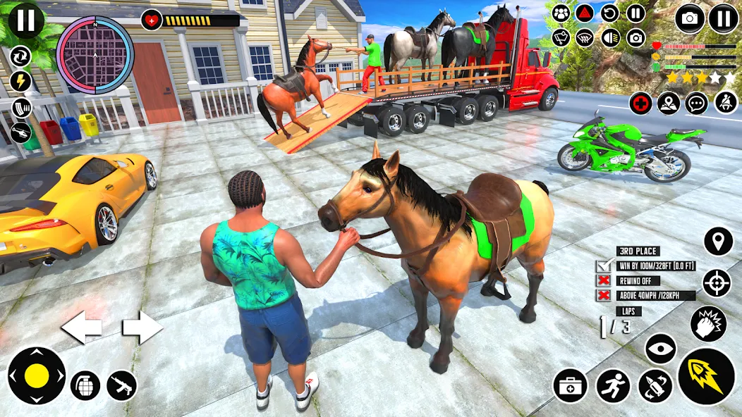 Animal Transport Truck Game 3D (Игра Грузовик для перевозки животных)  [МОД Меню] Screenshot 2