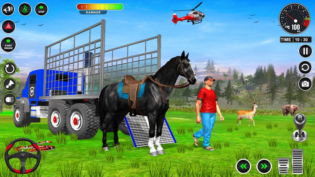 Animal Transport Truck Game 3D (Игра Грузовик для перевозки животных)  [МОД Меню] Screenshot 5