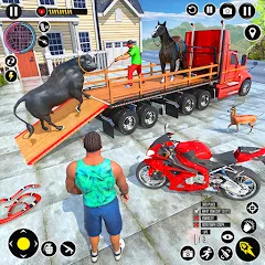 Взломанная Animal Transport Truck Game 3D (Игра Грузовик для перевозки животных)  [МОД Меню] - полная версия apk на Андроид