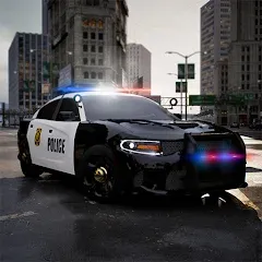 Скачать взломанную Police Car Simulator 2023 (Полицейский симулятор автомобиля 2023)  [МОД Бесконечные деньги] - последняя версия apk на Андроид