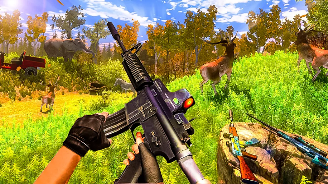 Animal Hunting -Shooting Games (Энимал Хантинг)  [МОД Много монет] Screenshot 2