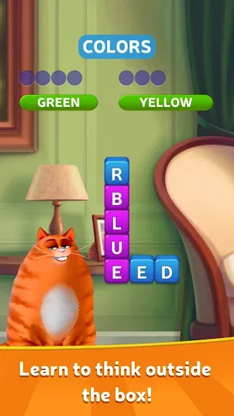 Kitty Scramble: Word Game  [МОД Unlocked] Screenshot 1