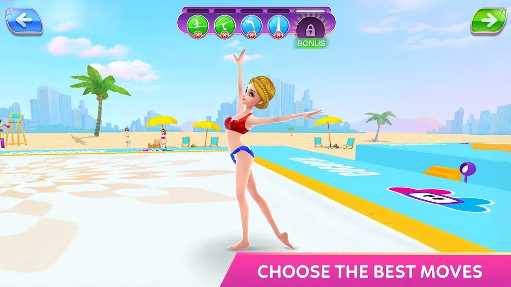 Gymnastics Superstar Star Girl  [МОД Много монет] Screenshot 2