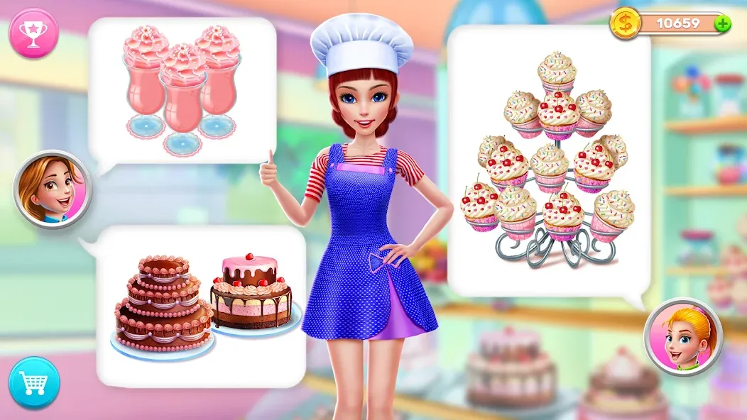 My Bakery Empire: Bake a Cake  [МОД Unlocked] Screenshot 4